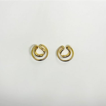 double loop hoop earrings