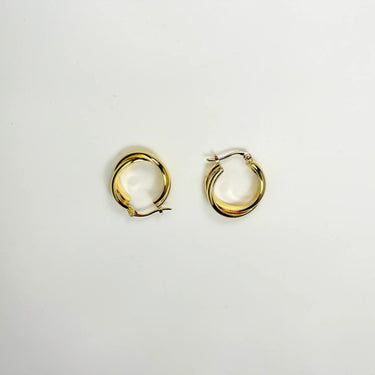 intertwined rings earrings