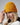 mustard organic cotton waffle beanie