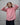 women's coral linen shirt worn by a model