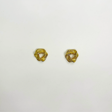 triangle infinity loop earrings