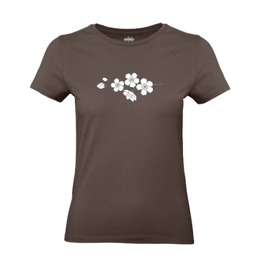 women's cherry blossom crew neck t-shirt