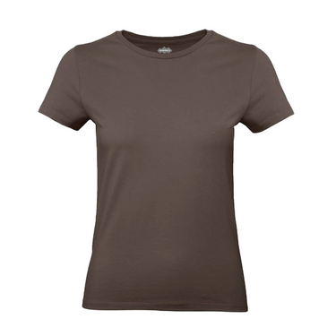 Women's vintage crew neck brown t-shirt