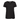 women's black V-neck organic cotton t-shirt