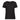 Women's V-neck organic cotton black t-shirt