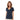 women's v-neck navy t-shirt model