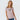 Model (5'8") wearing size M, blue whale crew neck pink t-shirt