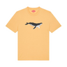 blue whale organic cotton t-shirt yellow