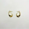 crescent hoop earrings