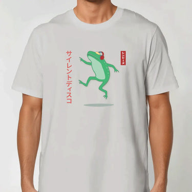 dancing frog classic tee detail