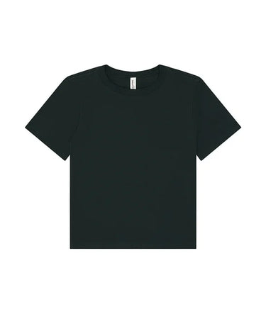 Women's heavy forest green boxy t-shirt