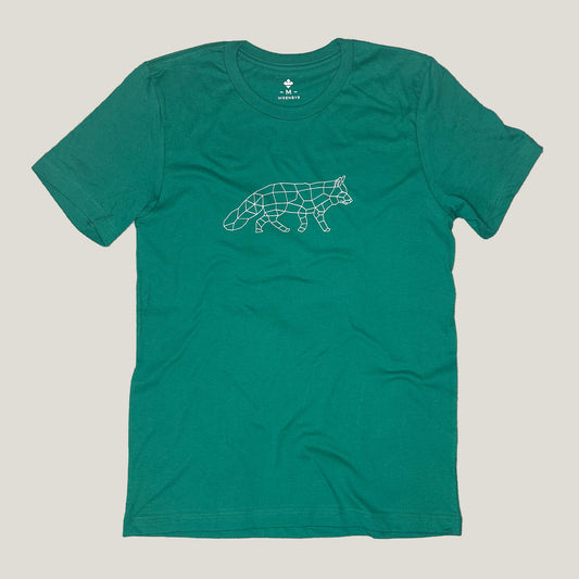 Geometric Fox T-Shirt Green