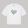 hearts boxy organic cotton tee
