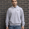 grimboy heather script hoodie front