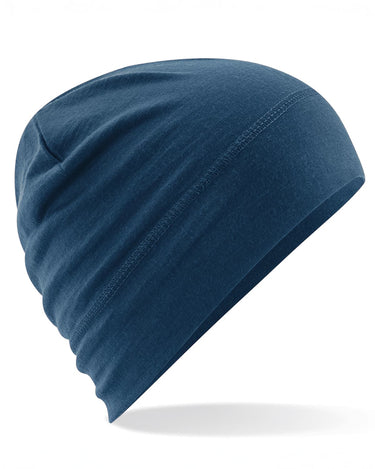 merino stone blue beanie