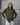 women's olive green linen shirt worn by a model