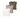 Three tank tops in white, beige, and green 