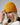 mustard organic cotton waffle beanie