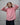 women's coral linen shirt worn by a model