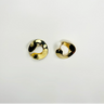 twisted oval hoop earrings