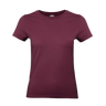 Women's vintage crew neck burgundy t-shirt